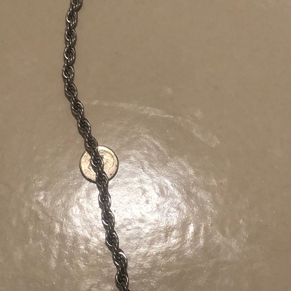 2 white gold plated rope chains - Picture 6 of 8